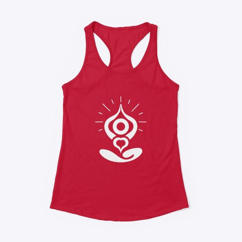 red tank top om symbol red tank top om symbol